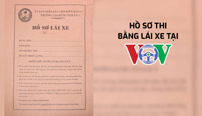 thi bằng lái b2 - hồ sơ